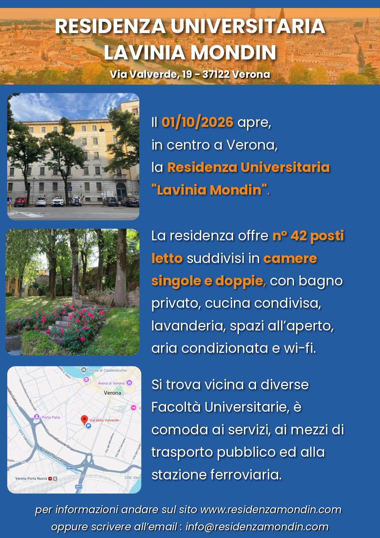 Residenza Universitaria Lavinia Mondin: nuova apertura!